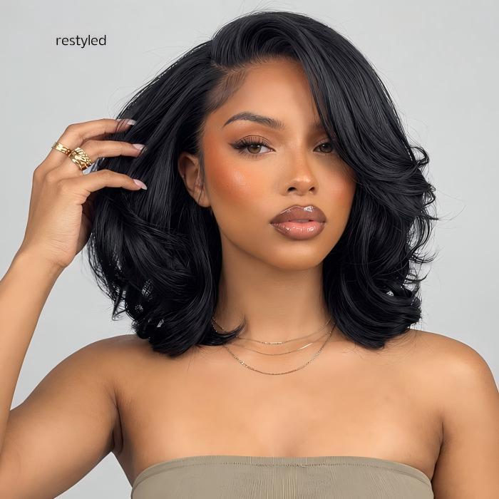 [ US SHIP in 24H]Flash Sale Pull & Go Glueless Wig Yaki Pre Cut HD Lace Front Human Hair Wigs 220%