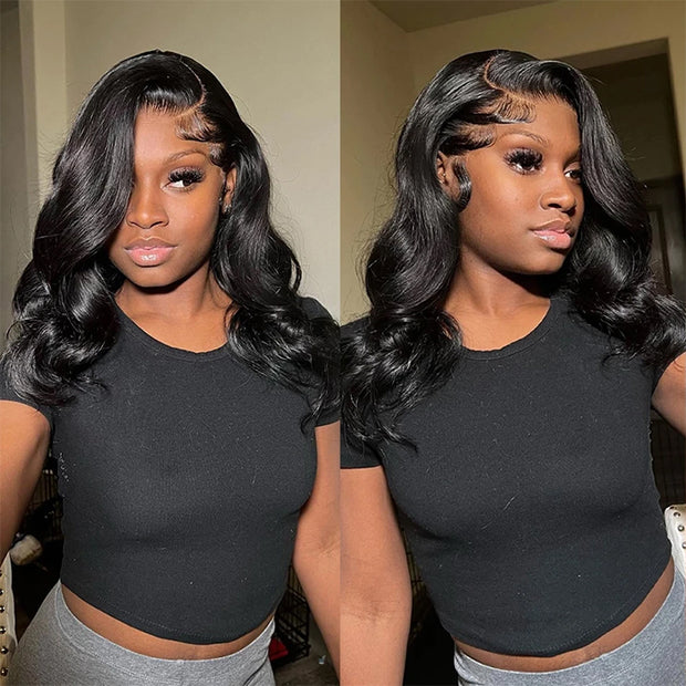 20inch side part lace front wig human hair