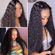 Natural Kinky Curly Hair 13x4 13x6 HD Lace Front Wigs Human Hair Pre Plucked Hairline Glueless Wig
