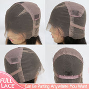 Full Lace Wig Transparent Lace Human Hair Wigs Pre Plucked Natural Hairline