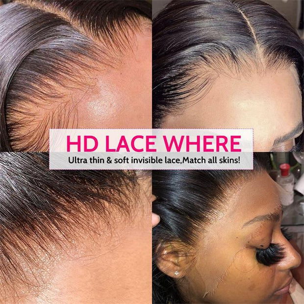 50% OFF|16'' To 26'' Water Wave Human Hair 8X5 13x4 360 Lace Frontal Wig 180% Density