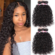 Brazilian Water Wave Hair 3 Bundles Deals 100% Unprocessed Virgin Human Hair Weave