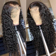 Curly Hair 4x4 HD Transparent Lace Closure Wigs 100% Virgin Human Hair