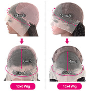 300% Luxury Density Deep Wave HD Lace Frontal Wig Pre Plucked Pre Bleached Human Hair Wigs For Black Women