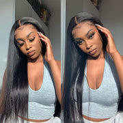 Straight Hair 5X5 Real HD Lace Wig Undetectable Invisible Lace Closure Wig Natural Hairline With Baby Hair