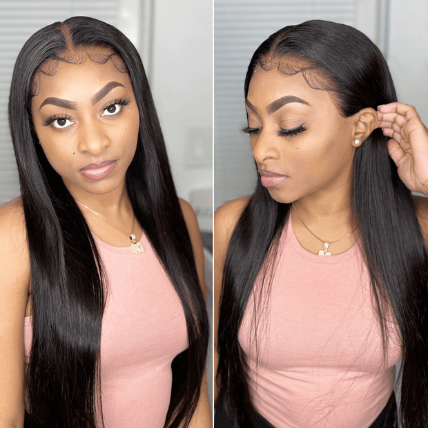 Straight Hair 5X5 Real HD Lace Wig Undetectable Invisible Lace Closure Wig Natural Hairline With Baby Hair