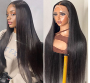 13x6 Lace Front Wig Long Straight Hair 5x5 HD Transparent Lace Wig For Black Women