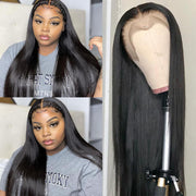 T Part Undectable HD Lace Frontal Wig 13x5 Deep Part Straight Human Hair Wig 220% Density