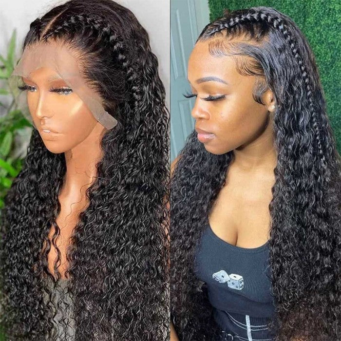 Pre-plucked Deep Wave 13x4 Lace Frontal Wigs High Quality Human Hair Wigs For Black Women
