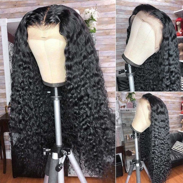 Pre-plucked Deep Wave 13x4 Lace Frontal Wigs High Quality Human Hair Wigs For Black Women
