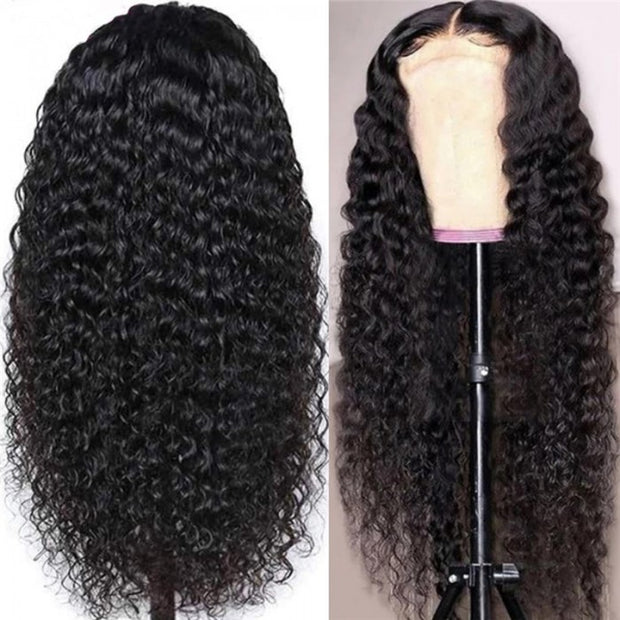 Pre-plucked Deep Wave 13x5 T Part Wigs Lace Part Human Hair Wigs For Black Women