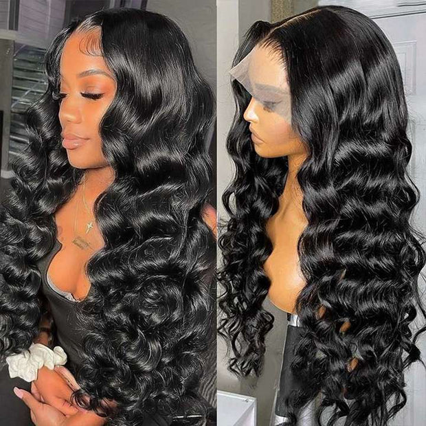 Clearance Sale| Loose Wave Glueless 5x5 Closure HD Lace Human Hair Wig Natural Crimps Curls