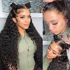 13x4 HD Lace Front Human Hair Wigs Super Affordable Curly Wig Pre Bleached Pre Plucked 180% Density
