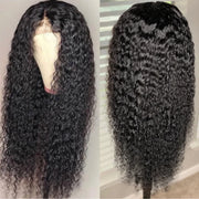 6 Inch Deep Part Curly Hair Lace Closure Wig Real Human Hair Wigs Preplucked With Natural Hairline