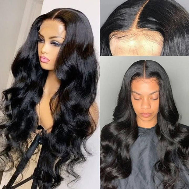 Body Wave 5x5 Closure Wig Pre Plucked Affordable Human Hair Wigs