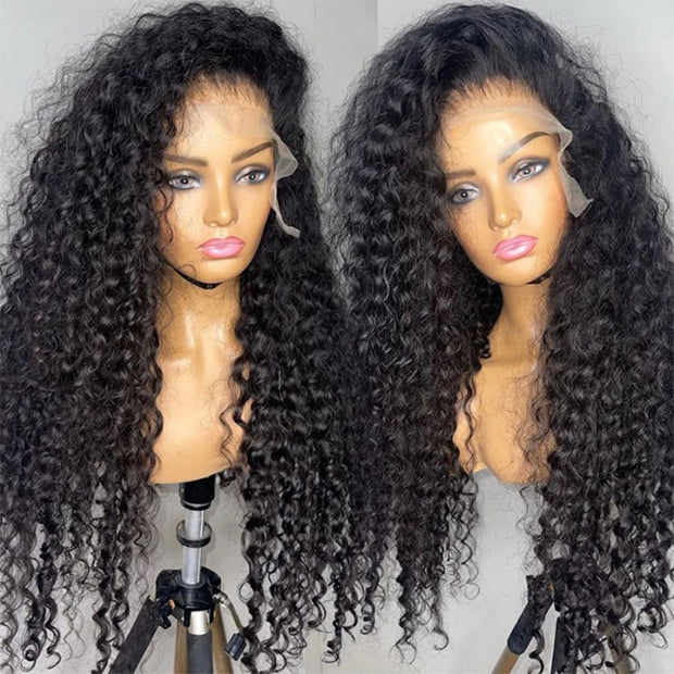 Glueless 13x4 HD Lace Front Wigs Deep Wave Pre Plucked Bleached knots With Baby Hair