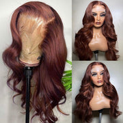BOGO SALE| 20 Inch Reddish Brown 33# Colored Body Wave Human Hair 13x4 Lace Frontal Wigs