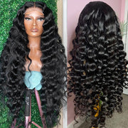 Malaysian Hair 4x4 HD Undetectable Lace Wigs Loose Deep Wave Wig Free Part Human Hair Wigs