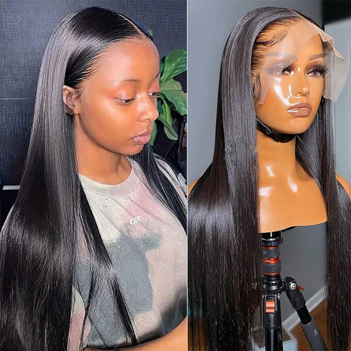 Straight Hair Transparent HD Lace Wigs Pre Plucked 13x4 13x6 Lace Front Human Hair Wigs For Women