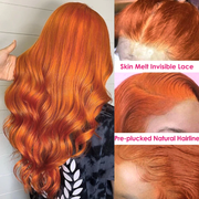 BOGO SALE|13x4 HD Lace Front Wig 14-24 Inch Ginger Colored Straight&Body Wave Human Hair Frontal Wigs