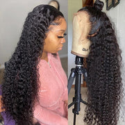 Natural Kinky Curly Hair 13x4 13x6 HD Lace Front Wigs Human Hair Pre Plucked Hairline Glueless Wig