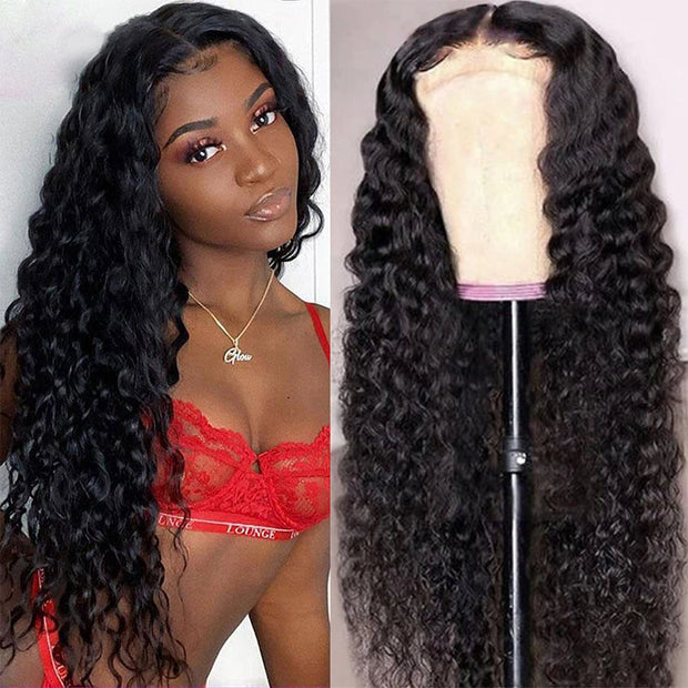 Glueless 8X5 Pre Cut HD Lace Wig Wear & Go Deep Wave & Straight Human Hair Wig 180% Density