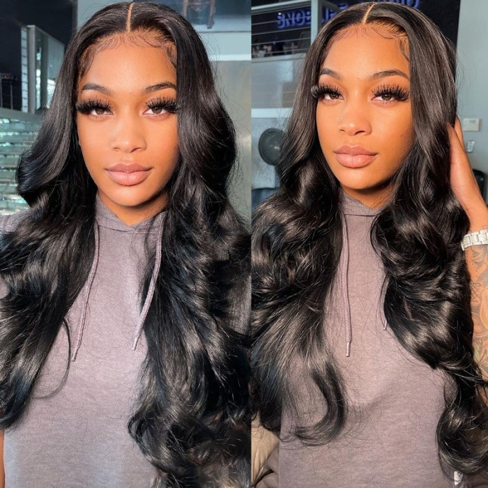 Upgraded 4X4/8x5 Pre Cut Lace Closure Wig Glueless Body Wave 13x6 HD Lace with Natural Hairline Beginner Friendly
