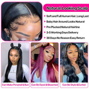 Cheap 4x4 Lace Wigs Straight Human Hair Made By Hair Bundles With Closure