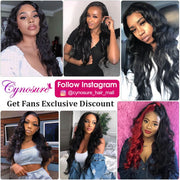 Brazilian Virgin Hair Body Wave 3 Bundles With 4x4 Lace closure 100% Human Hair