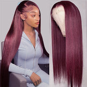 BOGO SALE|Sugar Plum Color Body Wave Hair 99J Burgundy 13x4 HD Lace Front Wig 100% Virgin Real Human Hair Wig