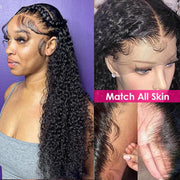 13x6 HD Lace Front Wig Curly Virgin Human Hair Wigs With Pre PLucked Hairline