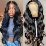 Invisible Skin Melt 6x6 Lace Closure Wig Pre Plucked Body Wave Human Hair Wigs