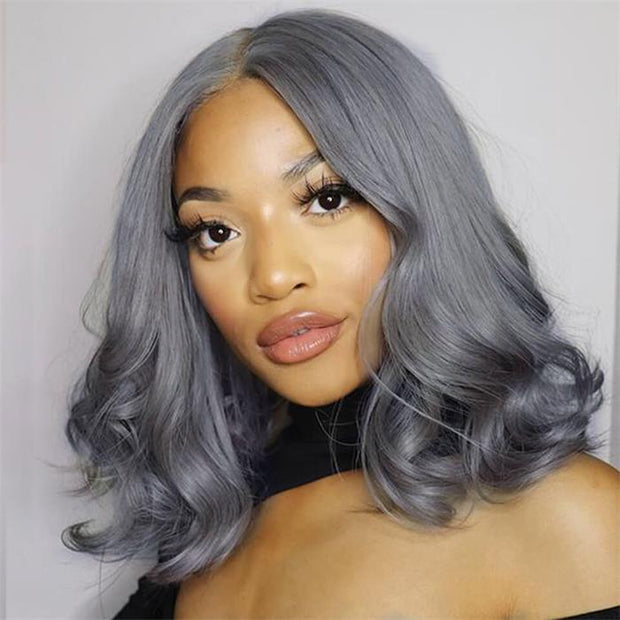 Colored Straight Hair Bob Wig Short 13x4 HD Lace Human Hair Wigs Pre-Plucked Hairline