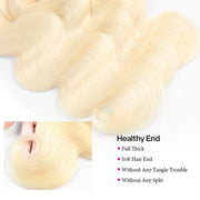 Brazilian Blonde 613 Hair Body Wave 3 Bundles Colored Human Hair Weaves