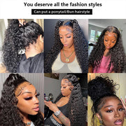$100 OFF|Pre Cut 360 Lace Frontal Wigs With Hidden Strap Affordable Human Hair Wigs For Black Women On Sale