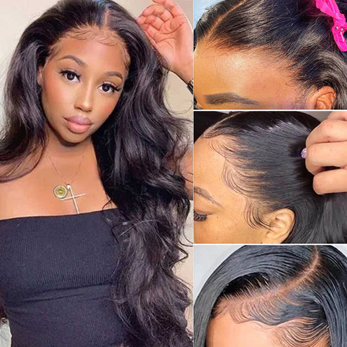 Body Wave 5x5 Closure Wig Pre Plucked Affordable Human Hair Wigs