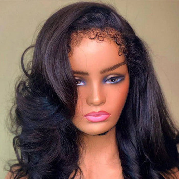 4C Edge Hairline丨Body Wave 13x4 HD Lace Front Wig with Curly Edges Baby Hair Wigs