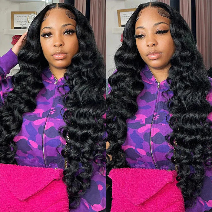 Upgraded 4X4/8X5 Pre Cut Lace Closure Wig Glueless Loose Deep 13X6 HD Lace Front Wigs Beginner Friendly
