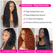 Cheap 5x5 Curly Closure Lace Wigs Human Hair Lace Wig with Baby Hair Pre Plucked