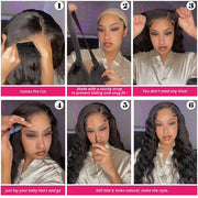 Upgraded 4X4/8X5 Pre Cut Lace Closure Wig Glueless Loose Deep 13X6 HD Lace Front Wigs Beginner Friendly