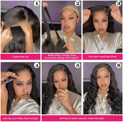 Wear & Go Curly Glueless Wig Pre Cut HD Lace Wig With Pre Plucked Clean Hairline