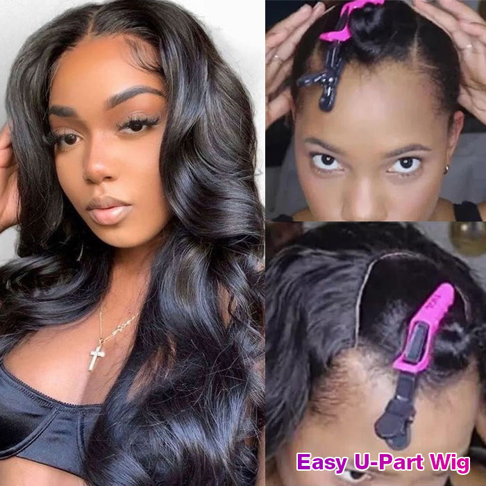 Body Wave wigs Upgraded Durable U Part wig Beginner Friendly Human Hair Wigs For Women
