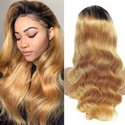 Flash Sale-1B/27 Ombre Color Wig 13x4/4x4 HD Lace Frontal Wig Human Hair 180% Density