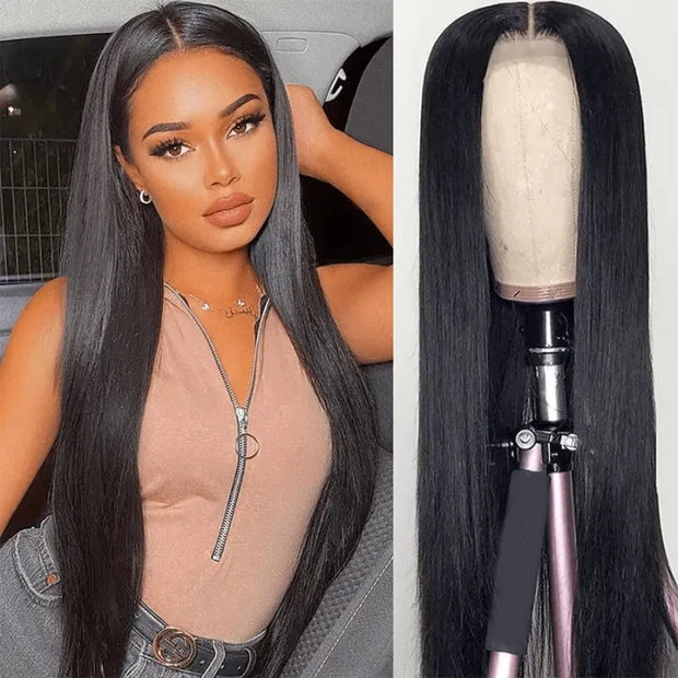 Straight Hair 5X5 Real HD Lace Wig Undetectable Invisible Lace Closure Wig Natural Hairline With Baby Hair