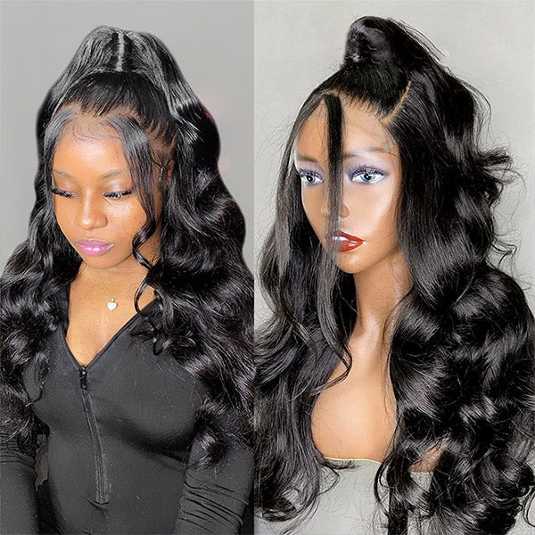 Body Wave 5x5 Closure Wig Pre Plucked Affordable Human Hair Wigs