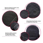 Glueless Human Hair Wigs With Bangs Full Machine Made Wig Affordable Body Wave And Straight Hair Wigs