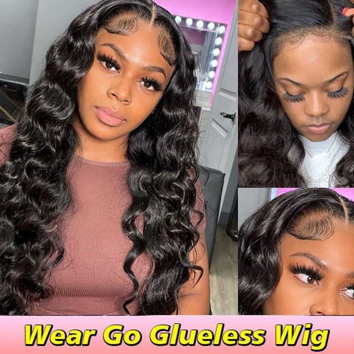 Upgraded 6X4/8X5 Pre Cut Lace Closure Wig Glueless Loose Deep 13X6 HD Lace Front Wigs Beginner Friendly