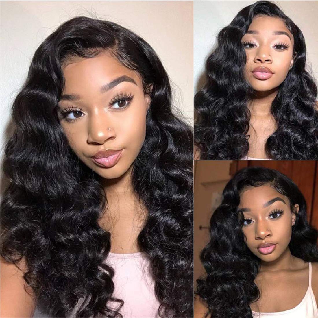 Glueless Invisible HD 13x4 Lace Front Wig High Density Loose Wave  Human Hair Wigs