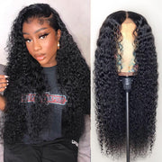 Kinky Curly 4x4 Glueless Crystal HD Lace Preplucked Human Hair Wigs High Density Human Hair Wigs