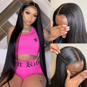 Straight Hair 5X5 Real HD Lace Wig Undetectable Invisible Lace Closure Wig Natural Hairline With Baby Hair